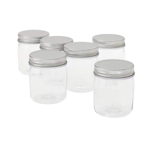 8oz. Plastic Mason Jars by Celebrate It™, 6ct.